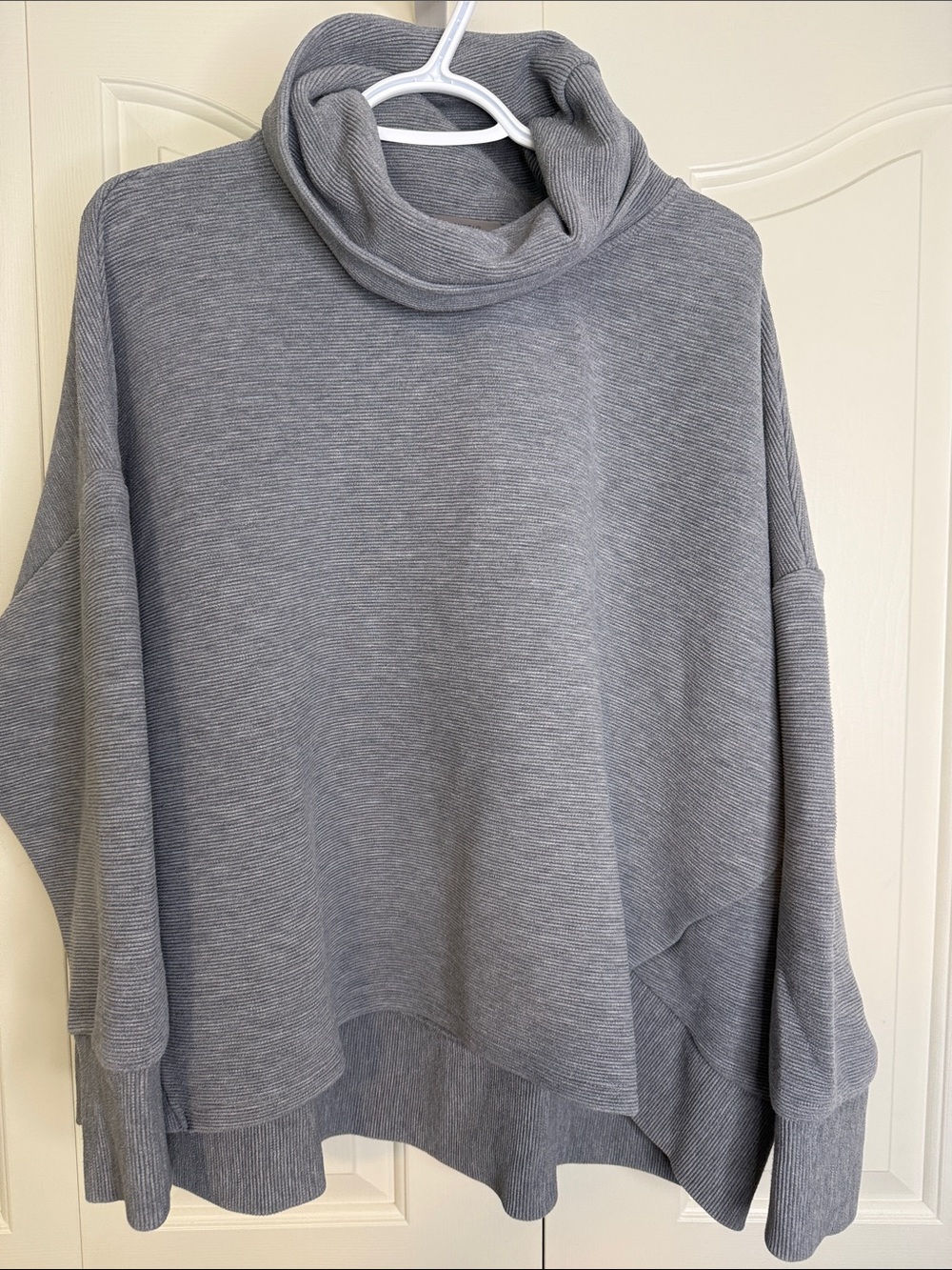 Shambhala Cowl Neck Sweatshirt Ribbed